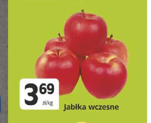 Jabłka wczesne promocja w Marketvita