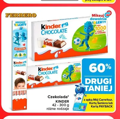 Czekolada Kinder promocja w Carrefour