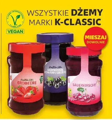 Dżemy marki K-Classic promocja w Kaufland