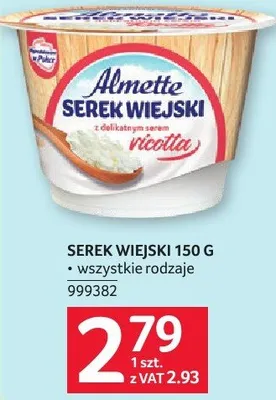 Serek wiejski 150 g promocja w Selgros