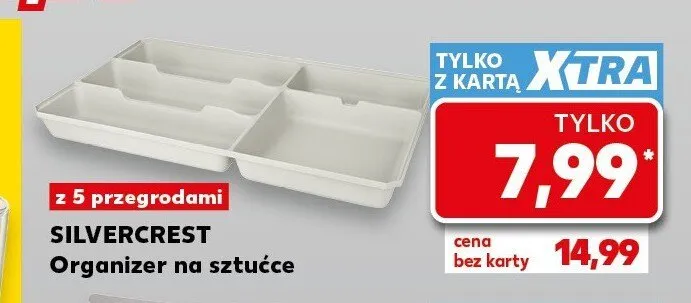 Organizer na sztućce Silvercrest promocja w Kaufland