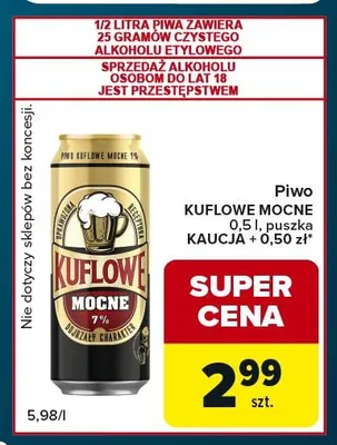 Piwo Kuflowe Mocne promocja w Globi