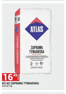 Zaprawa tynkarska ATLAS promocja w Merkury Market
