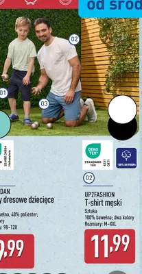 T-shirt męski UP2Fashion promocja w Aldi