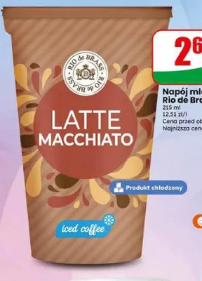 Napój mleczno-kawowy Latte Rio de Brass promocja w Dino