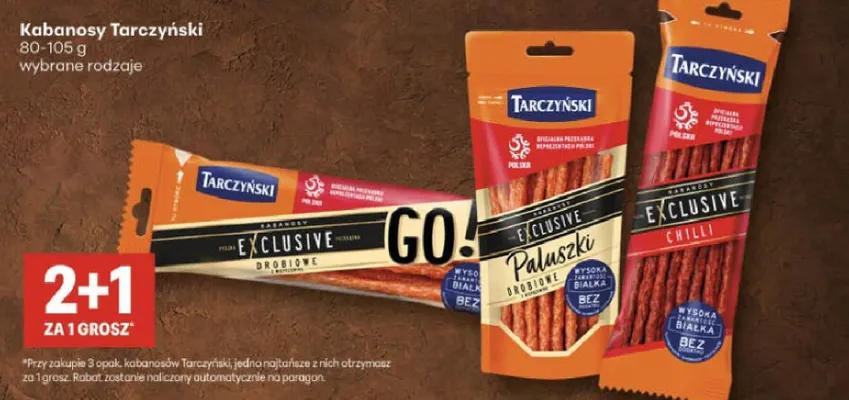 Kabanosy Exclusive wybrane rodzaje promocja w Delikatesy Centrum