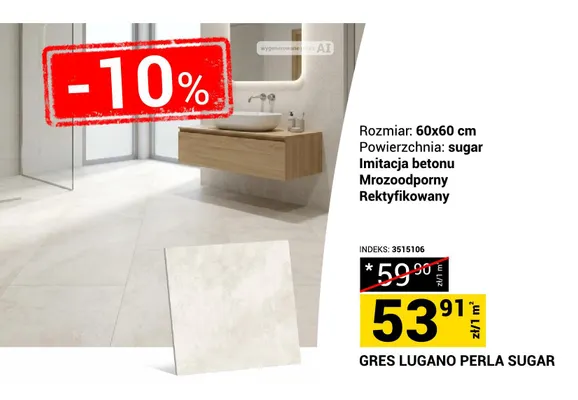Gres Lugano Perla Sugar promocja w Merkury Market