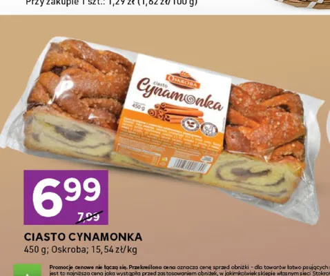 Ciasto Cynamonka Oskroba promocja w Stokrotka
