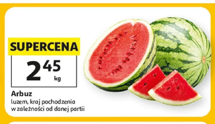 Arbuz luzem promocja w Auchan