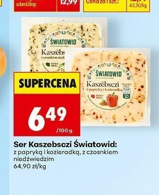 Ser Kaszebsci Światowid z papryką i kozieradką promocja w Biedronka