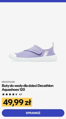 Buty do wody dla dzieci Decathlon Aquashoes 120 promocja w Decathlon