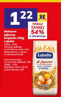 Makaron jajeczny krajanka Lubella 4-Jajeczna promocja w Hitpol