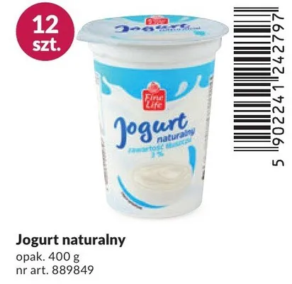 Jogurt naturalny promocja w Makro