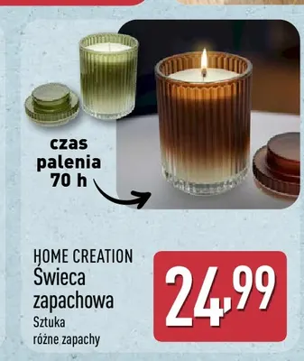 Świeca zapachowa Home Creation promocja w Aldi