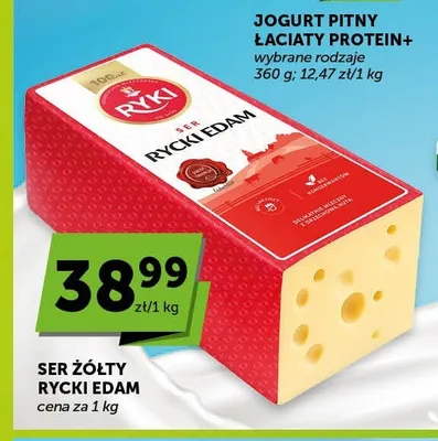 Ser żółty Rycki Edam promocja w Groszek