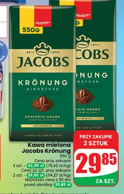 Kawa mielona Jacobs Krönung promocja w Dino