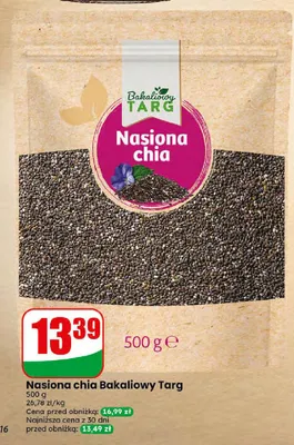 Nasiona chia Bakaliowy Targ promocja w Dino