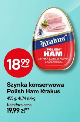 Szynka konserwowa Polish Ham Krakus promocja w Żabka