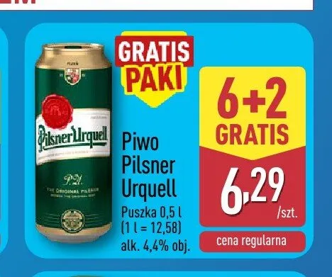 Piwo Pilsner Urquell promocja w Aldi