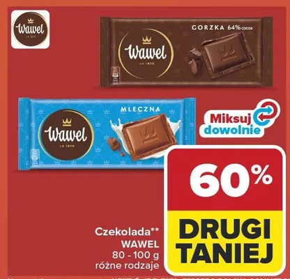 Czekolada Wawel gorzka 64% cocoa promocja w Carrefour Market