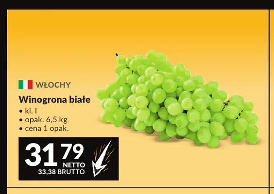 Winogrona białe promocja w Makro
