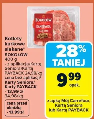Kotlety karkówka siekane promocja w Carrefour Market