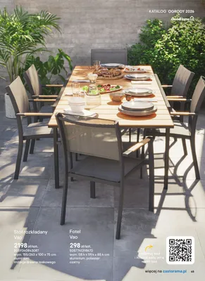 Stół rozkładany Vao promocja w Castorama