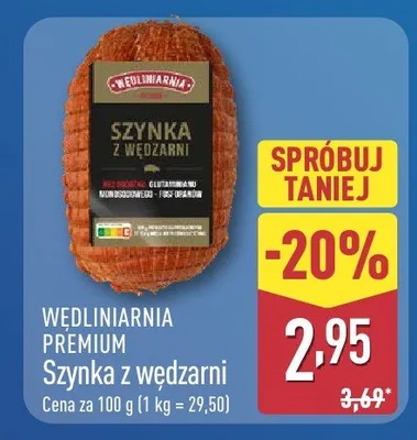 Szynka z wędzarni promocja w Aldi