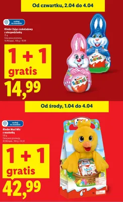 Zając czekoladowy z niespodzianką promocja w Lidl