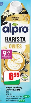 Napój owsiany Barista Alpro promocja w Dino