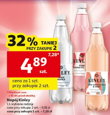 Napój Kinley promocja w Auchan