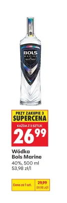 Wódka Bols Marine 40% promocja w Biedronka