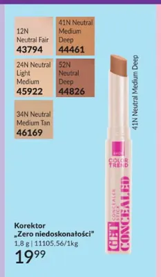 Korektor Avon Color Trend Zero niedoskonałości 41N Neutral Medium Deep promocja w AVON
