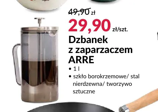 Dzbanek z zaparzaczem Arre 1 l promocja w Salony Agata