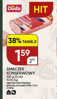 Smaczek konserwowy Duda promocja w Chata Polska