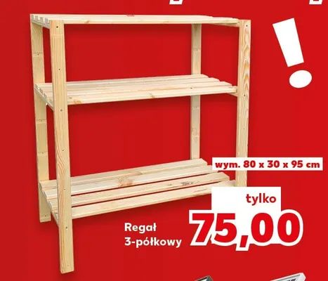 Regał 3-półkowy promocja w Kaufland