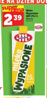 Mleko UHT Wypasione 2% promocja w TOPAZ