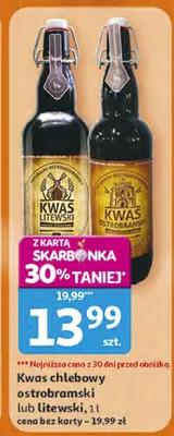 Kwas chlebowy ostrobramski lub litewski promocja w Auchan