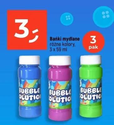 Bańki mydlane różne kolory promocja w Dealz