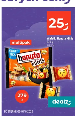 Wafelki Hanuta Minis promocja w Dealz