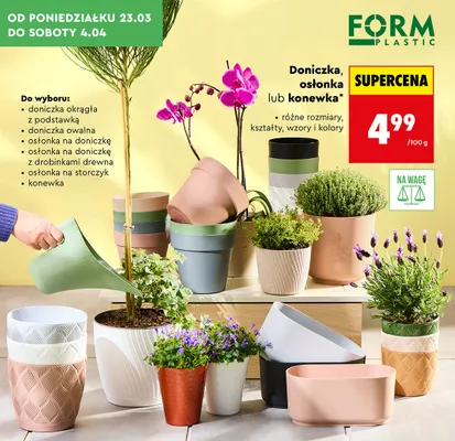 Doniczka owalna promocja w Biedronka
