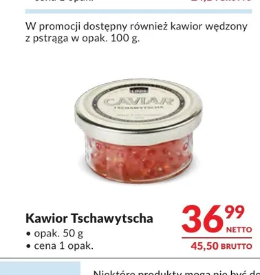 Kawior Tschawytscha Linis promocja w Makro