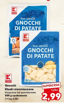 Gnocchi kluski ziemniaczane K-Classic pomidorowe promocja w Kaufland