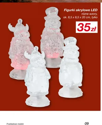 Figurki akrylowe LED promocja w KiK