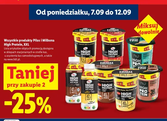 Pudding z kaszą manną kakaowy Semolina Pudding Cocoa High Protein XXL Pilos promocja w Lidl