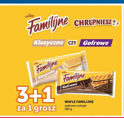 Wafle Familijne klasyczne promocja w Euro Sklep