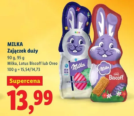 Zajączek duży czekoladowy  promocja w Lidl