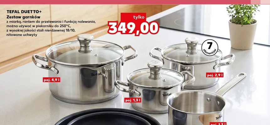 Zestaw garnków Tefal Duetto+ promocja w Kaufland