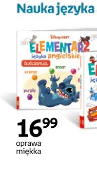 Książka Disney Uczy Elementarz języka angielskiego ćwiczenia Stitch promocja w Empik