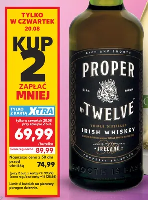 Whiskey Proper No. Twelve promocja w Kaufland